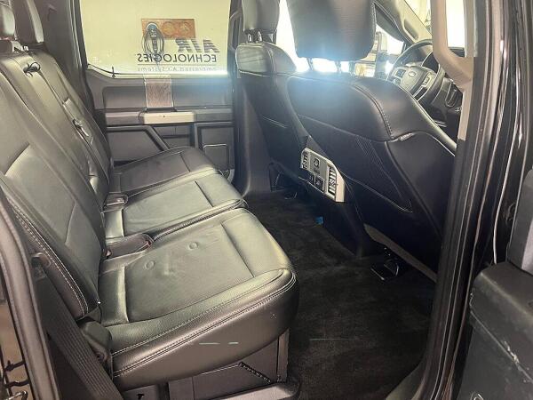 After the backseat of the Ford F350 had interior detailing by Andy's Autowash.