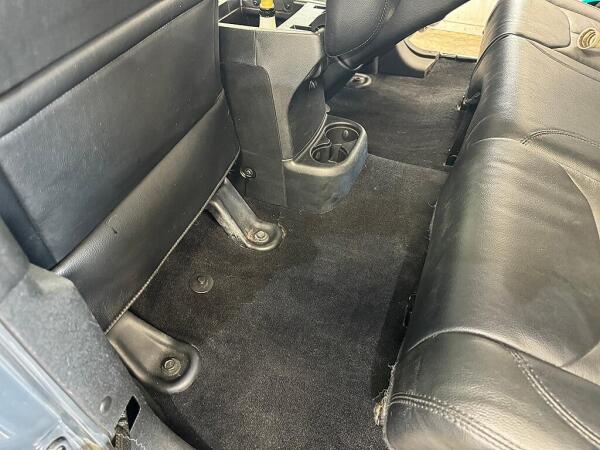 The backseats and floor after they are detailed. The carpet and seats are hair free now.