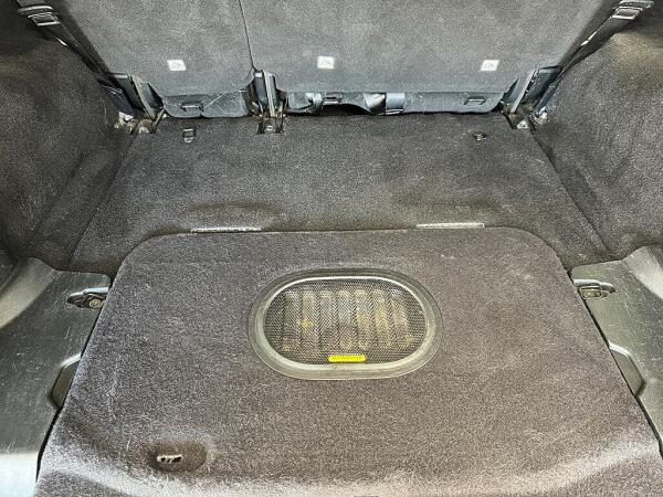 The entire back of the car after it had an interior detailing service from Andy's Autowash. Show how deep clean it is. .